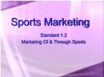 Sports Marketing - slide 1