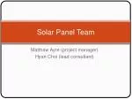 Solar Panel Team - slide 1