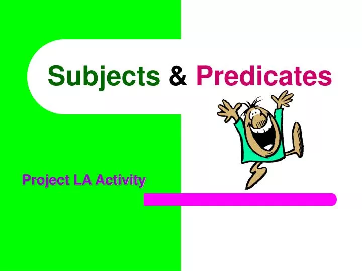 subjects predicates