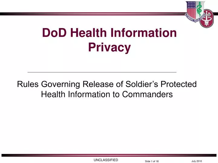 dod health information privacy