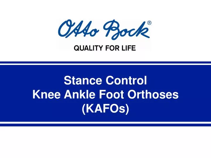 stance control knee ankle foot orthoses kafos