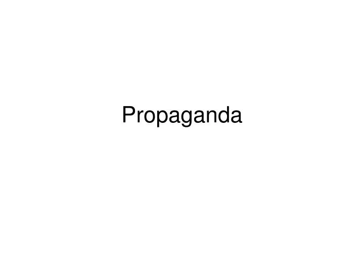 propaganda