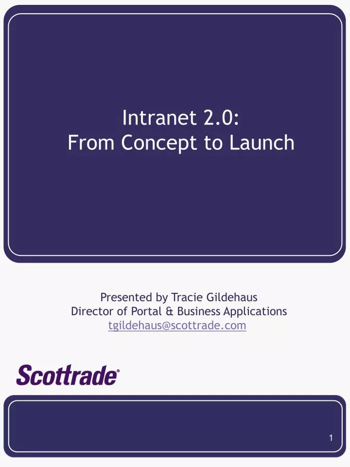 intranet 2 0 from concept to launch