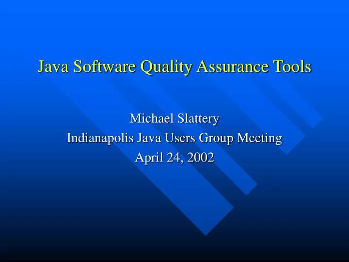 java software quality assurance tools