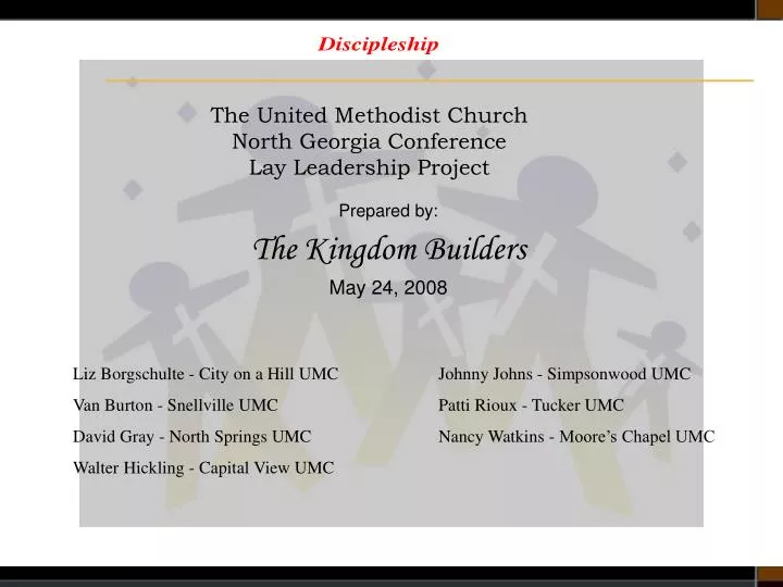 the united methodist church north georgia conference lay leadership project