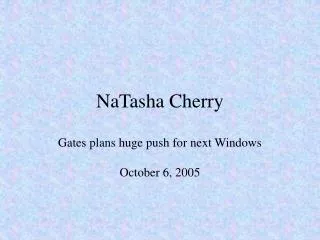 NaTasha Cherry