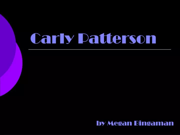 carly patterson