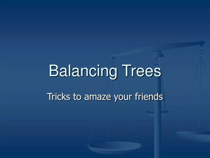 balancing trees
