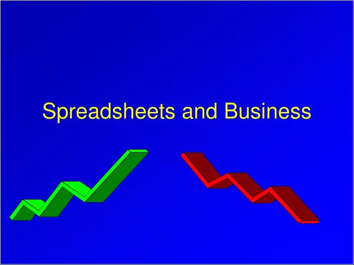 spreadsheets and business