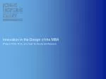 Innovation in the Design of the MBA
