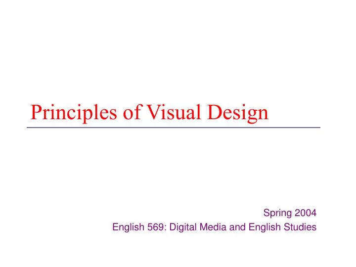 principles of visual design