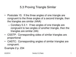5 3 proving triangle similar