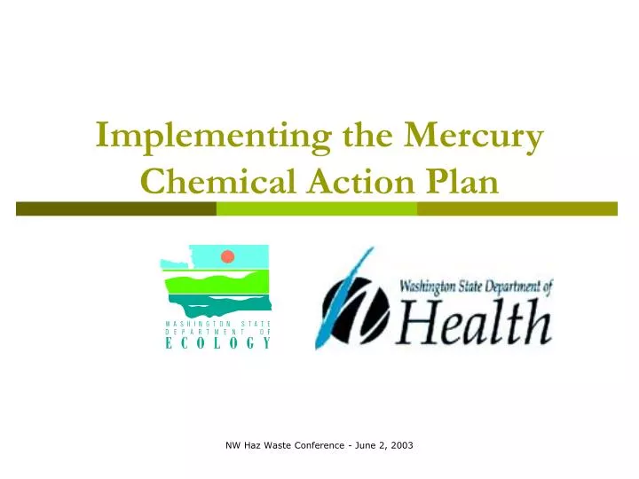 implementing the mercury chemical action plan