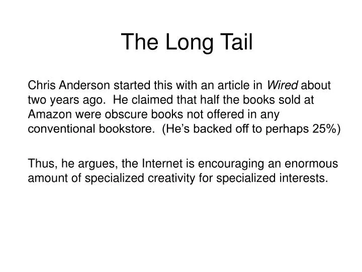 the long tail