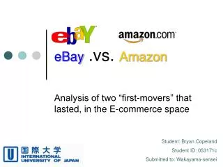 eBay .vs. Amazon