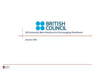 US University Best Practices for Encouraging Enrollment