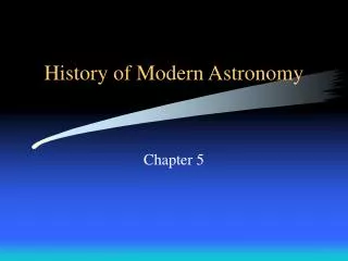 history of modern astronomy