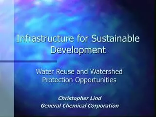 Infrastructure for Sustainable Development