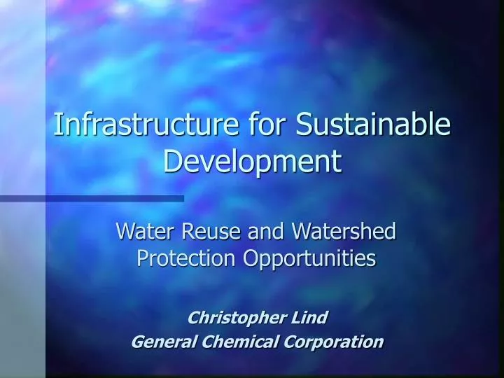 infrastructure for sustainable development