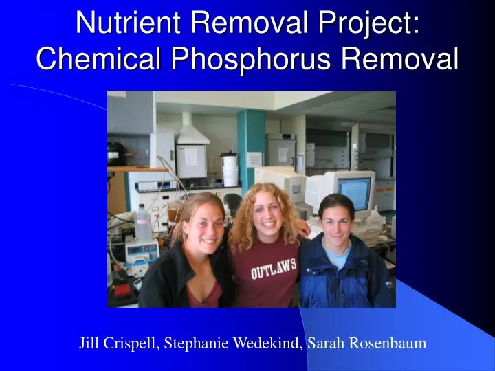 nutrient removal project chemical phosphorus removal