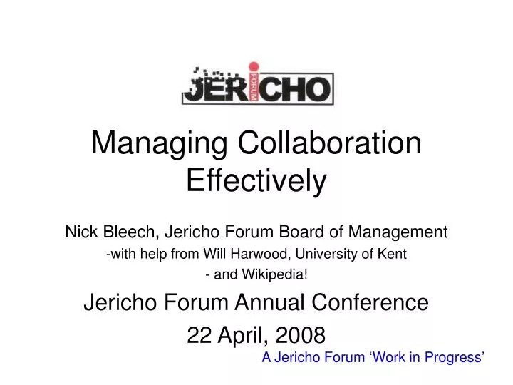 managing collaboration effectively