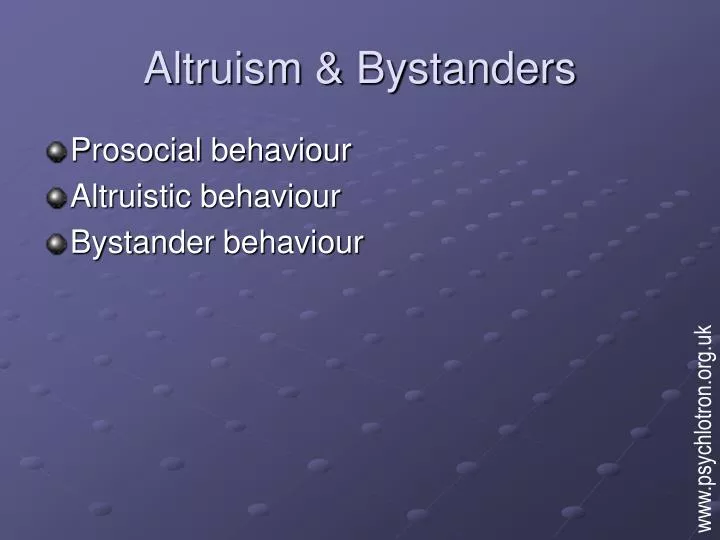 altruism bystanders