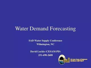 Water Demand Forecasting