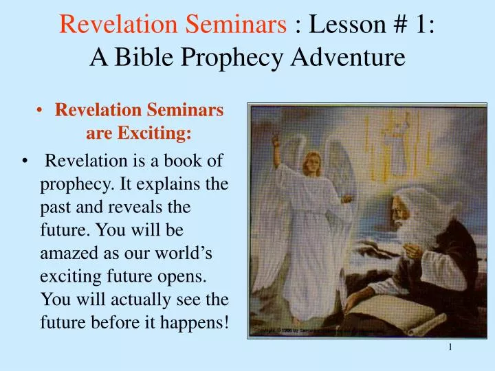 revelation seminars lesson 1 a bible prophecy adventure