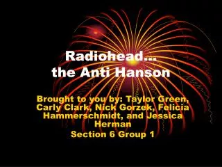 Radiohead… the Anti Hanson