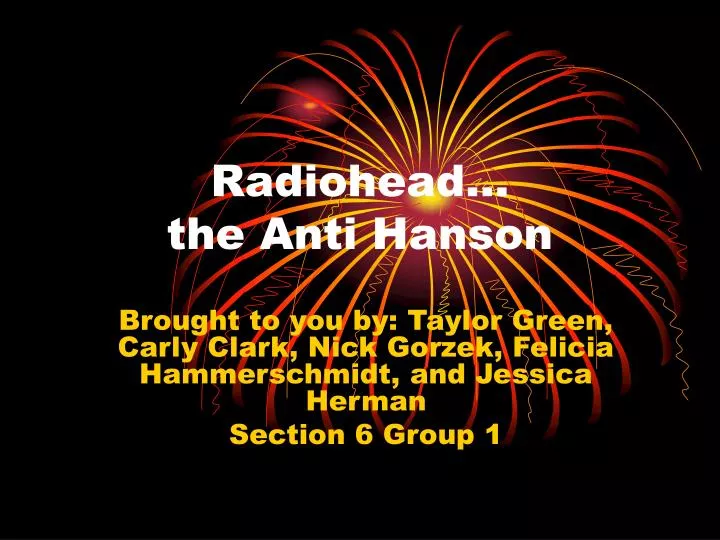 radiohead the anti hanson
