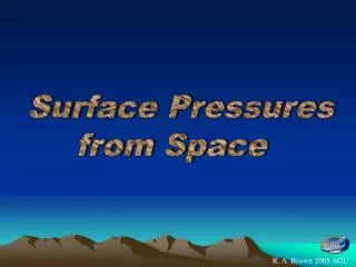 Surface Pressures from Space