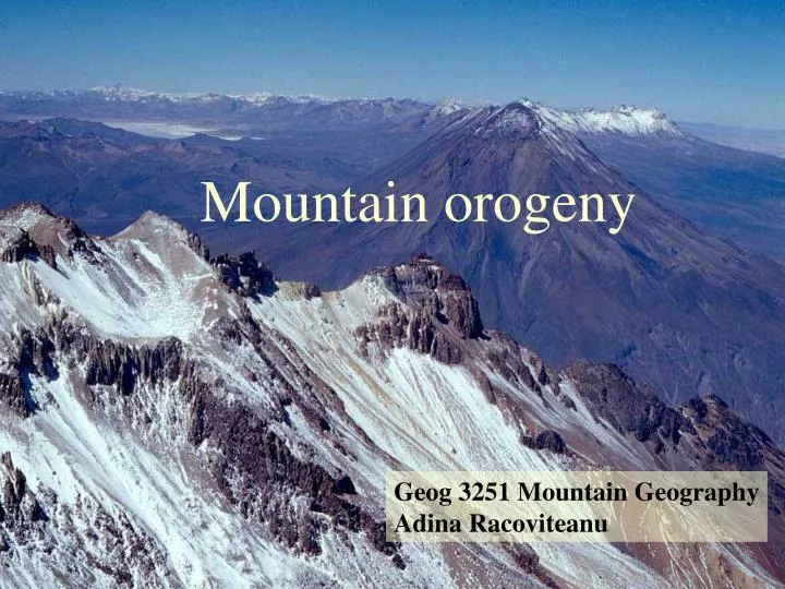 mountain orogeny