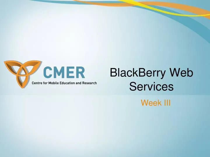 blackberry web services