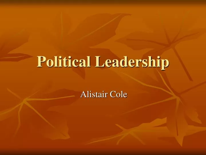 political leadership