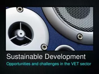 sustainable development