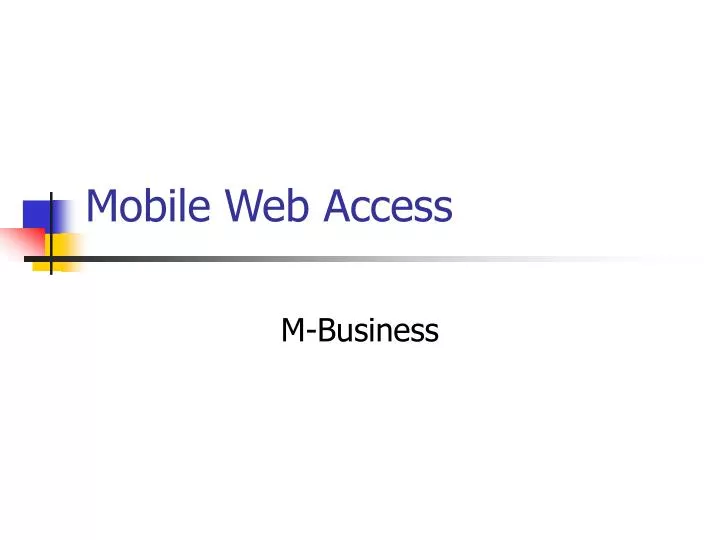 mobile web access