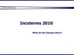 Incoterms 2010 - slide 1