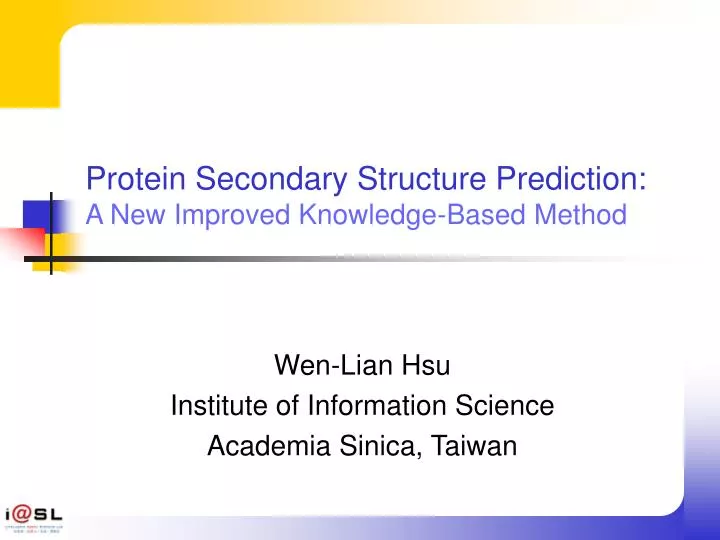 protein secondary structure prediction a new improved knowledge based method