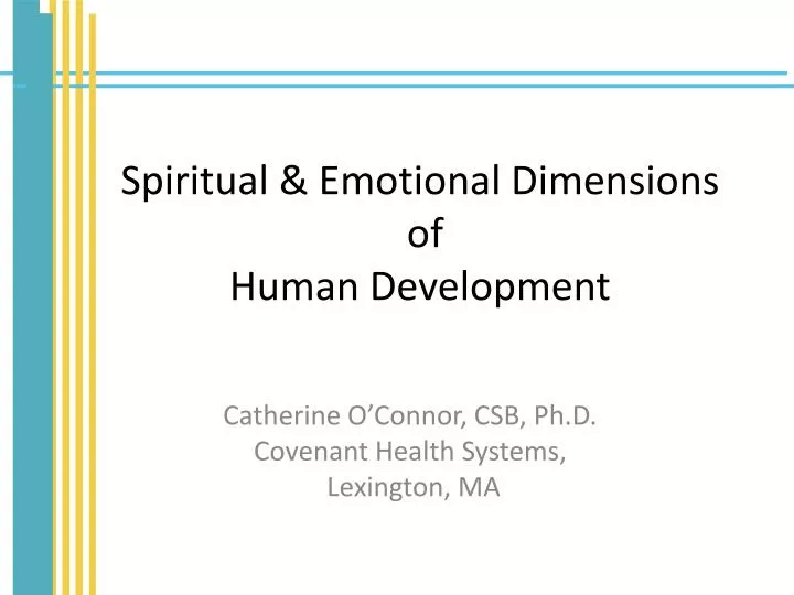 spiritual emotional dimensions of human development