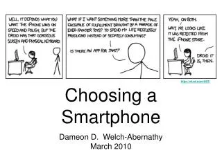 Choosing a Smartphone