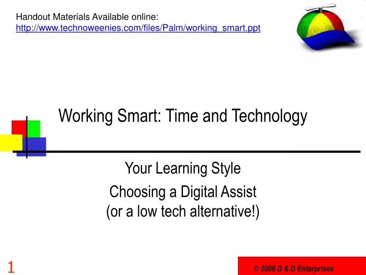 working smart time and technology