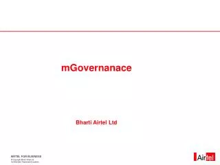 mGovernanace Bharti Airtel Ltd