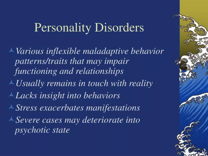 personality disorders