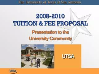 2008-2010 TUITION &amp; FEE PROPOSAL