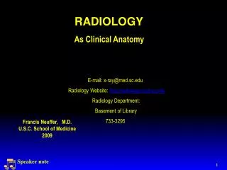 As Clinical Anatomy