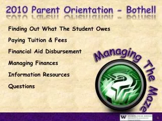 Finding Out What The Student Owes Paying Tuition &amp; Fees Financial Aid Disbursement Managing Finances Information Res