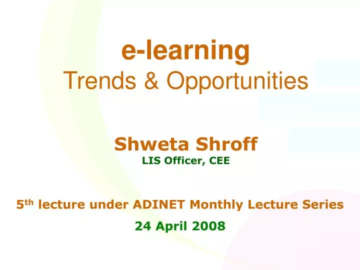 e learning trends opportunities