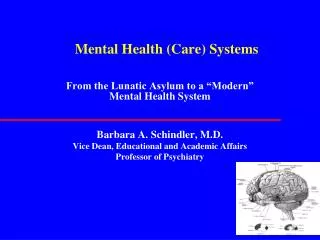 Mental Health (Care) Systems