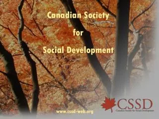 Canadian Society for Social Development