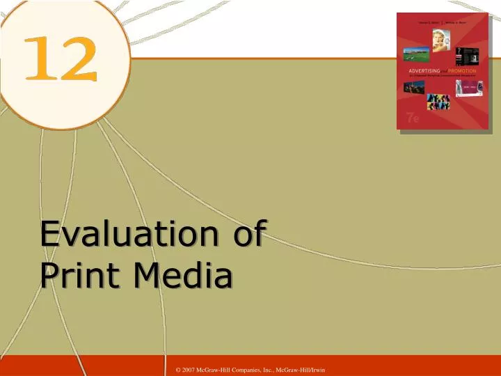 evaluation of print media